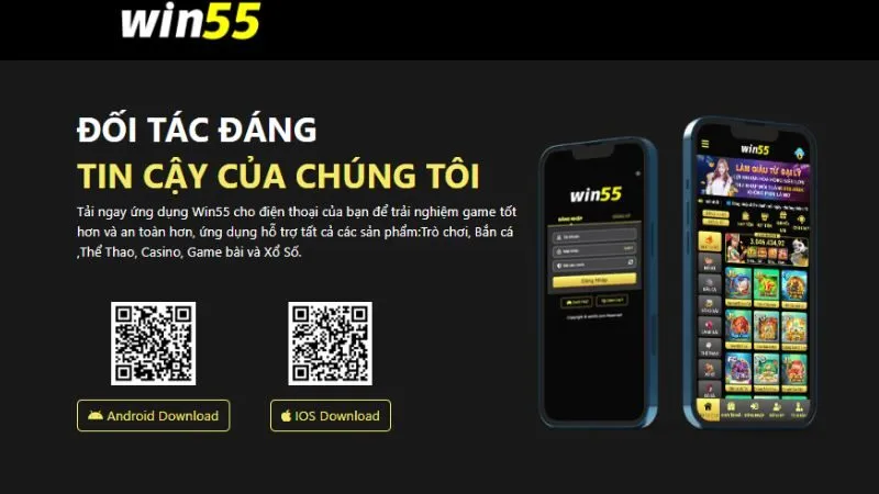 Hướng dẫn tải App Win55